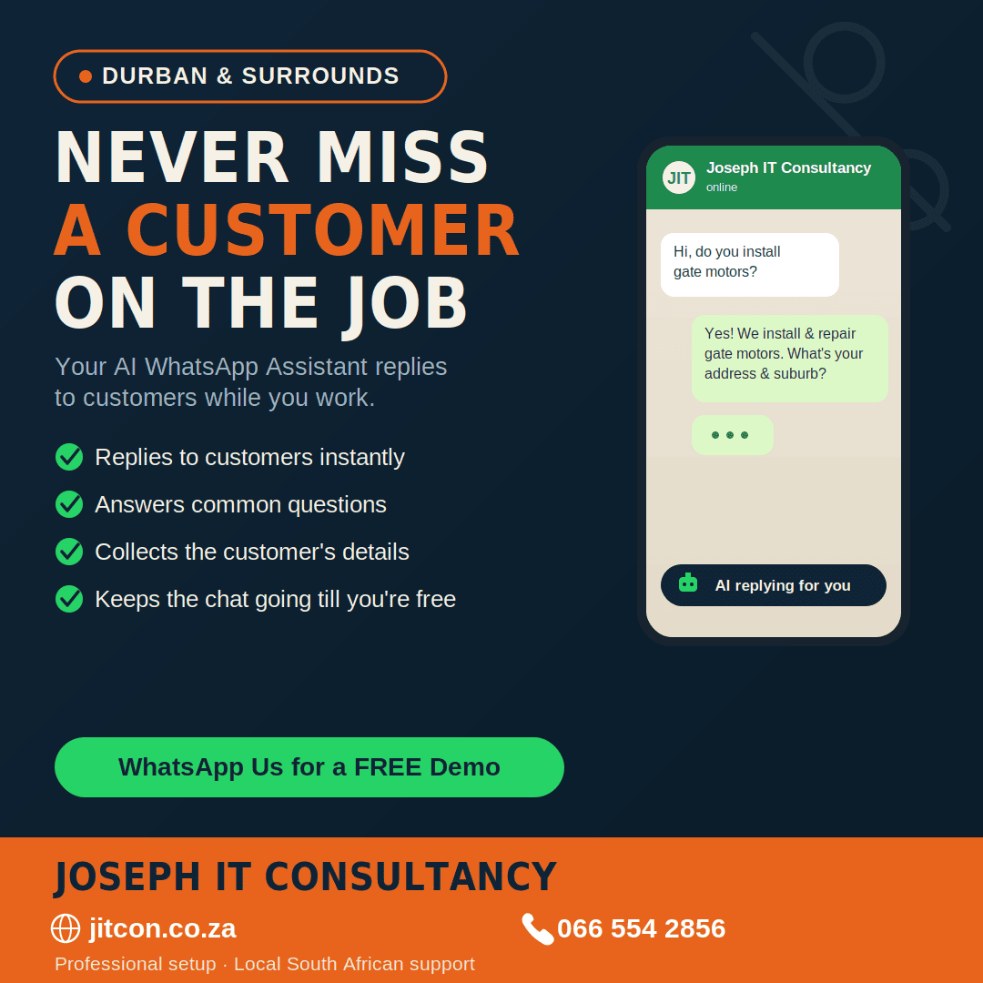 joseph ai whatsapp assistant durban
